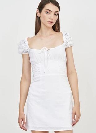 Сукня з льону bershka