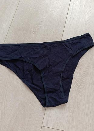 Синие базовые трусики коттоновые трусы primark m l 10 12 38 40 46 48