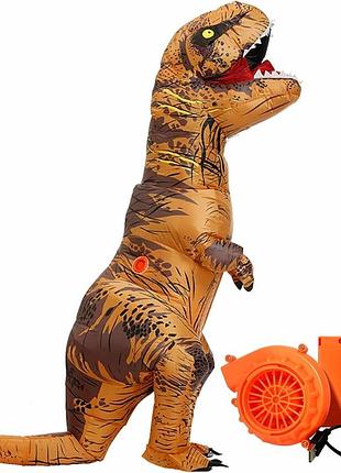 Надувний костюм динозавра для дорослих дітей, костюми динозавра t-rex, кумедний костюм динозавра