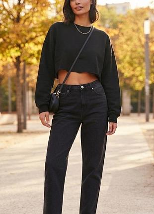 🖤 кроп-світшот bershka — розмір l