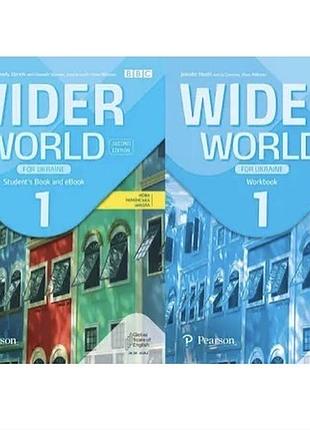 Комплект підручників  та друкований зошит wider world 1 (2nd edition)