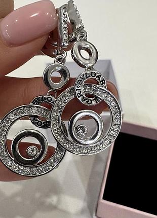 Сережки bvlgari медична сталь