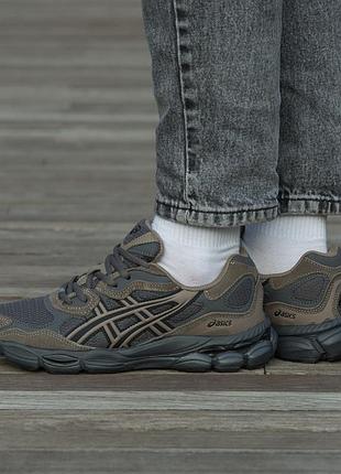 Кроссовки asics gel nyc gore-tex brown suede