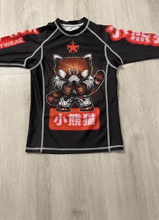 Дитячий рашгард tatami fightwear "red panda" з довгим рукавом 6-10 років