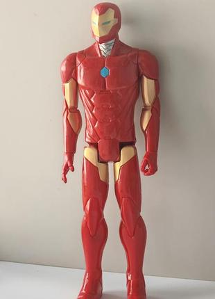 Ігрова фігурка залізна людина в броні bleeding edge, титани 30 см - iron man, marvel titan hero series hasbro