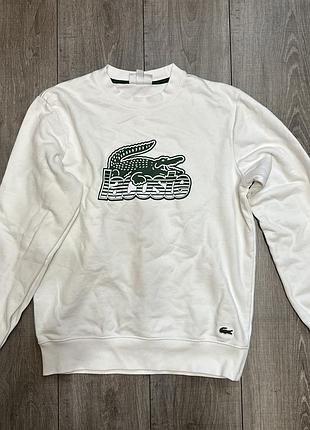 Lacoste білий світшот оригінал