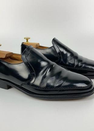 Чоловічі шкіряні лофери / сліпони loake shoemakers розмір 8 ½ uk