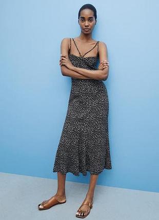 Міді сукня з відкритою спинкою zara