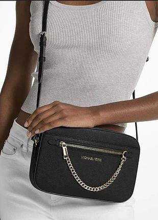 Сумка michael kors crossbody, оригинал, натуральная сафьяновая кожа