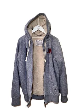 Чоловіча кофта зіпка-худі на блискавці jack wills