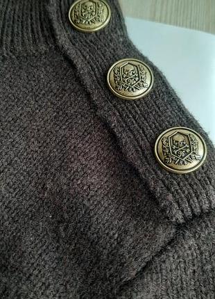 Светр-сукня the kooples m -l100% вовна (ексклюзивні ґудзики з черепами)