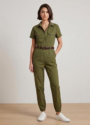 Стильний бавовняний комбінезон parisian кольору хакі (р. 6/xs)