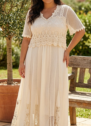 Ексклюзивна мереживна сукня в стилі boho / vintage (made in italy) ✨