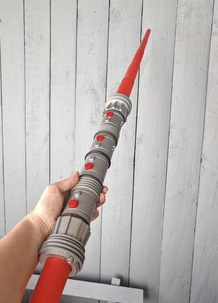 Hasbro star wars darth maul double-bladed lightsaber 2011 c-2822a 62" red blades
световой меч дарта мола - звездные войны