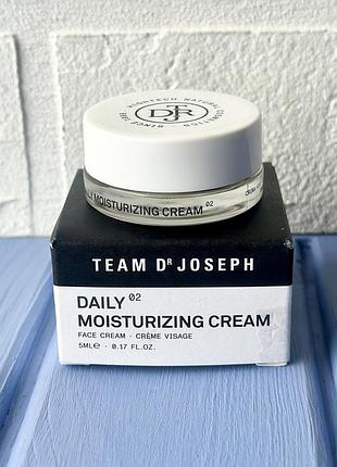 Team dr joseph daily moisturizing cream щоденний зволожувальний крем для обличчя 5ml