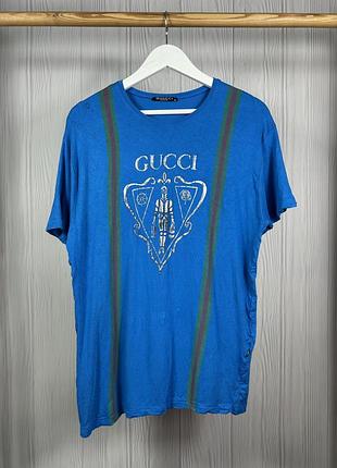 Gucci big logo футболка з великим логотипом еластична