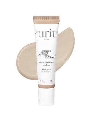 Вв-крем для обличчя purito seoul wonder releaf centella bb cream, spf 30 pa+++, 21 light beige, 30 мл