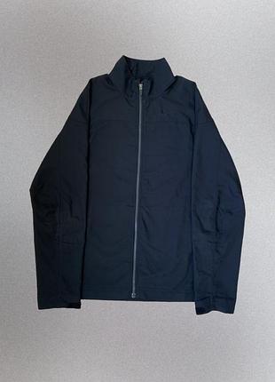 Бігова куртка вітрівка чоловіча nike dri fit чорна легка на замку