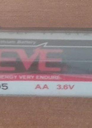 Литиевая батарея с выводами eve er14505 2700mah, 3.6в, аа