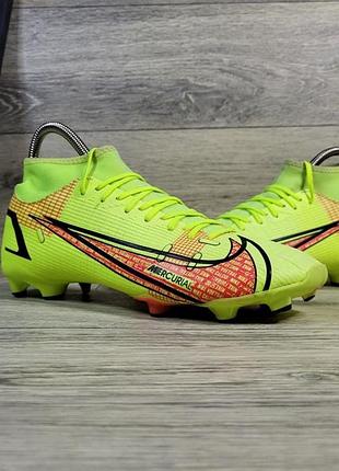 Фірмові бутси nike mercurial superfly 8 academy mg (р.40) копачки футзалки бутси найк меркуріал оригінал футбол
