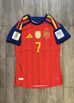 Футболка збірної іспанії домашня адідас чс 26 футбольна форма spain adidas педрі ямаль торрес