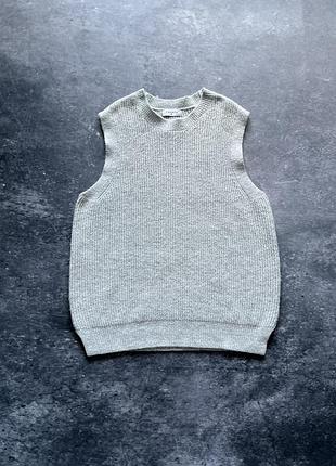 Безрукавка жилетка жіноча  вʼязана papaya, m