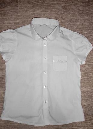 Блузка школьная m&amp;s р.128 (на 7-8 лет)