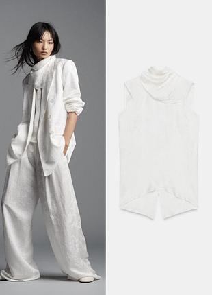 Топ zara s размер лимитированная коллекция белый 4490/143/250