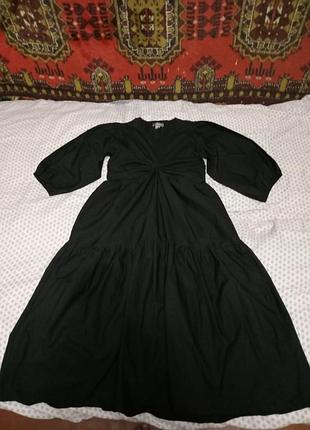 Жіноча бавовняна ярусна сукня, міді, primark, оригінал, р. s-m