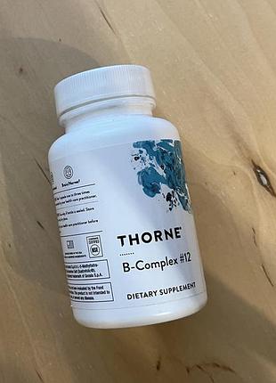 Thorne b-complex #12 – комплекс витаминов b, 60 капсул
