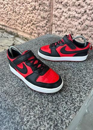 Дитячі кросівки на липучках nike court borough low recraft оригінал