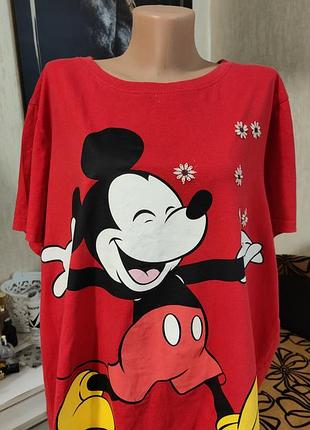 Коттоновая футболка с микки от disney