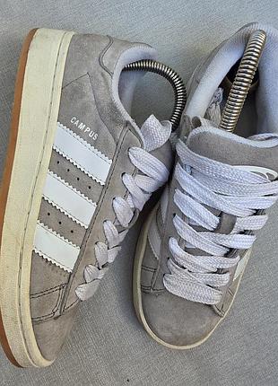 Кросівки унісекс,  adidas campus, замша, сірий ,розмір 36