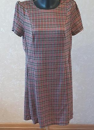 Твідова сукня в клітинку гленчек dorothy perkins, розмір l (uk 14 / eur 42), трикотажна