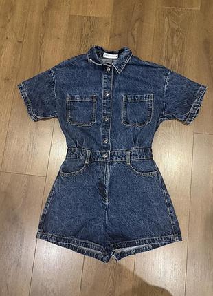 Джинсовий комбінезон zara; s