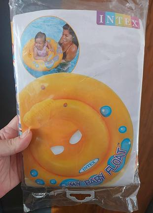 Детский плотик круг со спинкой