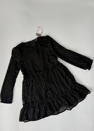 Нова святкова сукня primark з золотистим мушки-візерунком (plumeti)