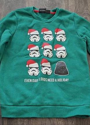 Новогодний свитшот star wars, 110/116 см