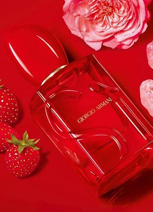 Новинка 2026 armani si passione red bloom парфумована вода