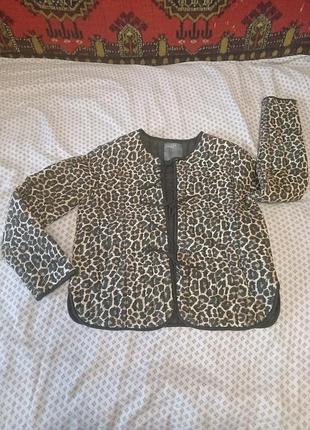 Стильна демісезонна, стьобана куртка - жакет, на зав'язках, papaya outerwear, оригінал, р. м