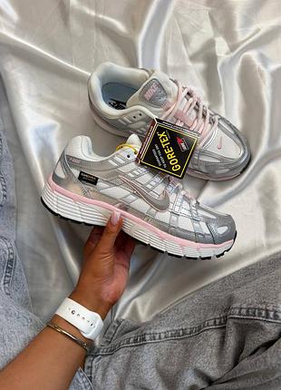 Кросівки nike p-6000 white elemental pink cordura (вологозахист)