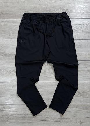 Черные спортивные штаны андер армор under armour training pants, xl, оригинал