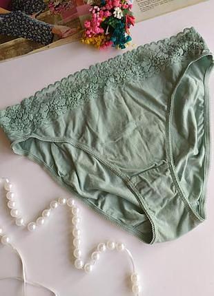 Коттоновые трусики с кружевом f&amp;f, eur 42, u9 14