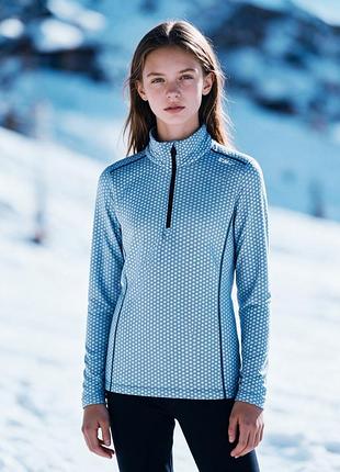 Эластичный трикотаж ⛷️ cmp ski rolli 39l2525 👕 подростковая лыжная термокофта ❄️ гольф на молнии 152 см