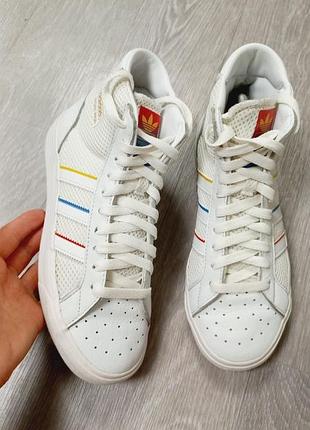Женские кожаные хайтопы adidas