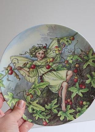 Коллекционная тарелка wedgwood "the white bryony fairy" mary barker , 1994, новая