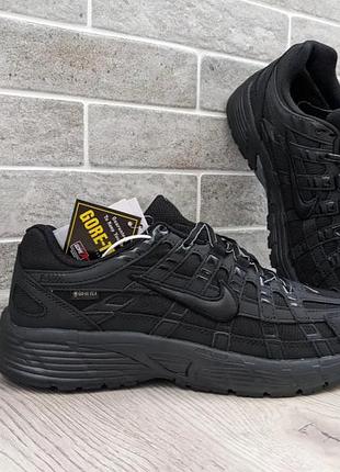 Кросівки nike p-6000 triple black gore-tex