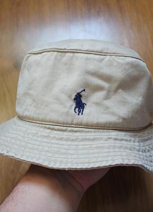 Унисекс хлопковая панама polo ralph lauren twill bucket hat l/xl