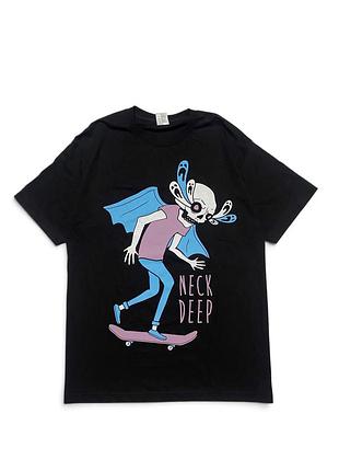 Чоловіча футболка neck deep american summer 2014 tour sk8 чорна l