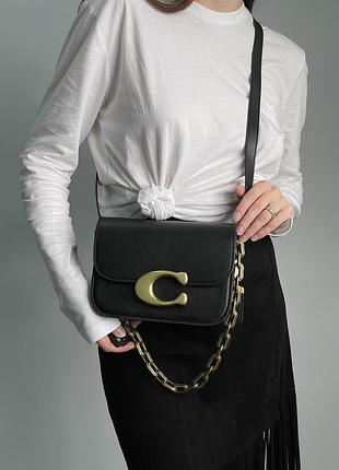 Сумка coach idol bag black/gold